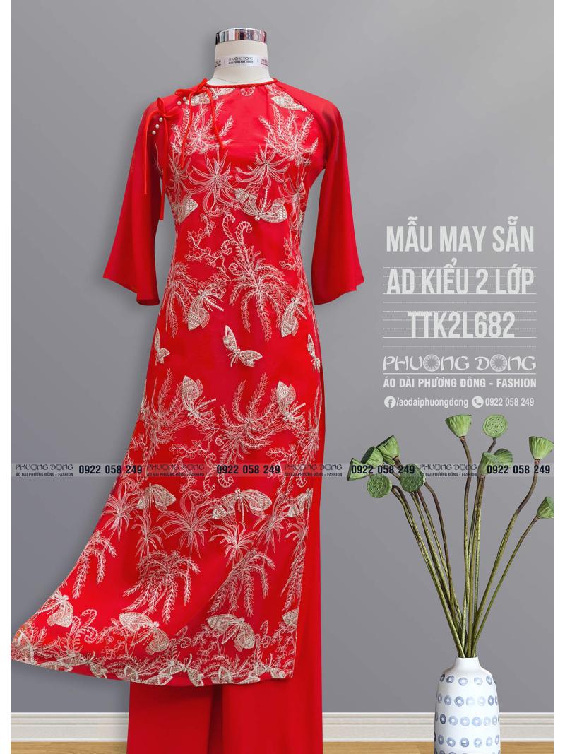 Áo Dài Phom Trẻ 2 Lớp 4 Tà TTK2L682